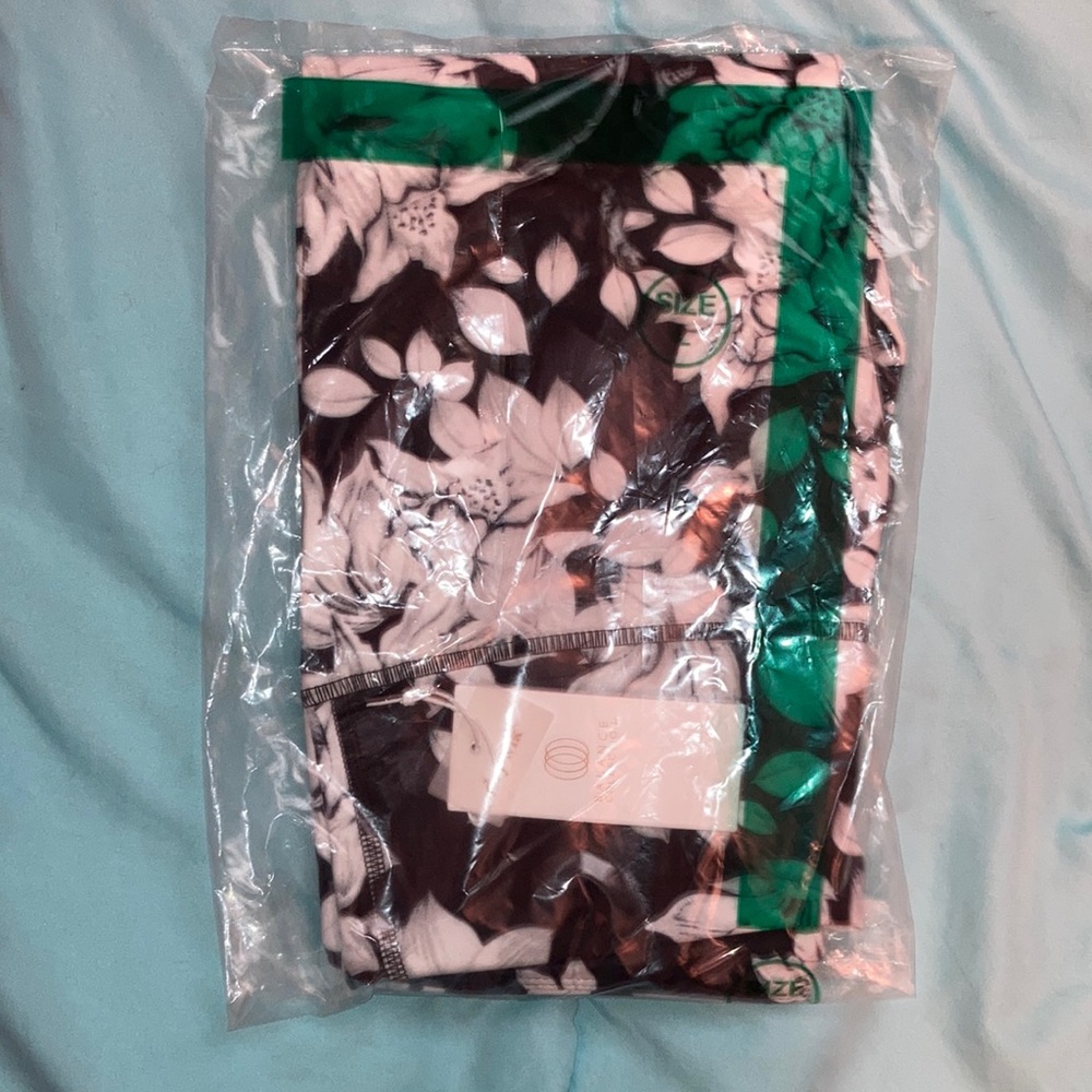 New! Balance Collection Women’s Floral Print High-Rise Yoga Pants, Size Large